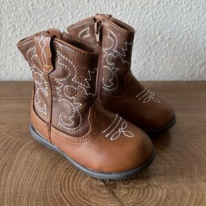 Wonder Nation Baby Boy's Cowboy Western Boots Size 6